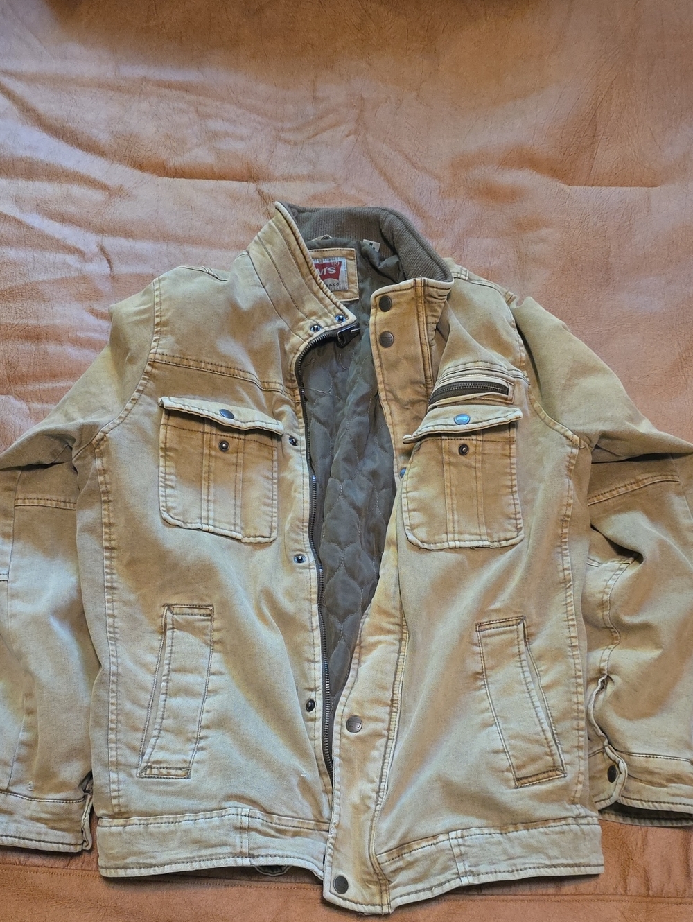 Levi's Tan Quilted-Lined Field Jacket